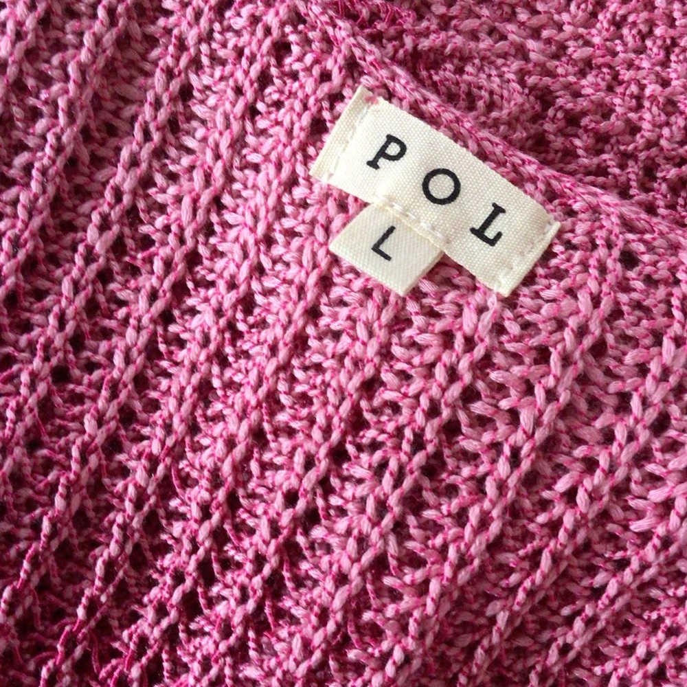 Pol pink drape front cardigan, L - Picture 8 of 8